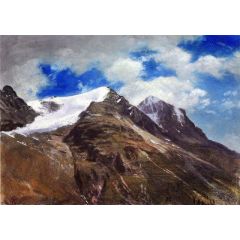 Peaks in the Rockies Painting Reproduction