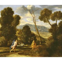 Landscape with a Man Pursued by a Snake Painting Reproduction