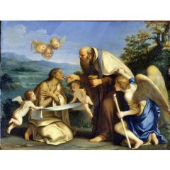 The Last Communion of Saint Mary of Egypt Painting Reproduction