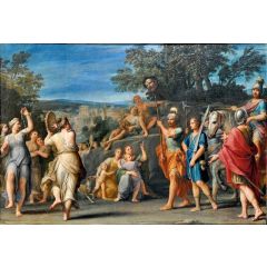 The Triumph of David Painting Reproduction