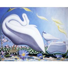White Swan Painting Reproduction