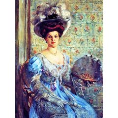 Portrait of Eleonore von Wilke, Countess Finkh Painting Reproduction