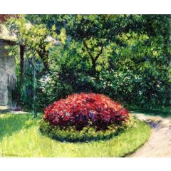 Flower Bed, the Garden at Petit-Gennevilliers Painting Reproduction
