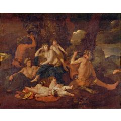 The Infants of Bacchus Painting Reproduction