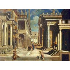 Apparition of the Sibyl to Emperor Augustus Painting Reproduction