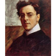 Portrait of Louis Betts Painting Reproduction