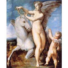 Philyra and Cronus Painting Reproduction