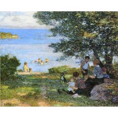 By the Water Painting Reproduction