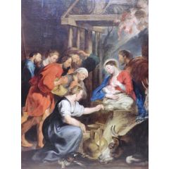 The Adoration of the Shepherds Painting Reproduction