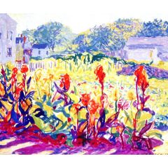 Summer Garden Painting Reproduction