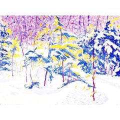 New Hampshire Winter Painting Reproduction