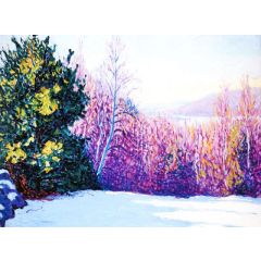 New England Winter, New Hampshire Painting Reproduction