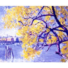 Waterfront, Gloucester Painting Reproduction