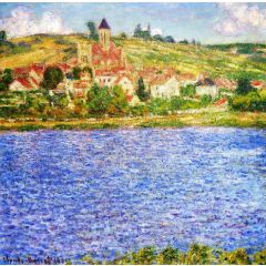 Vetheuil, Afternoon Painting Reproduction
