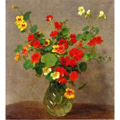 Nasturtiums Painting Reproduction