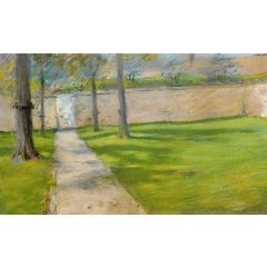A Bit of Sunlight, also known as The Garden Wall Painting Reproduction