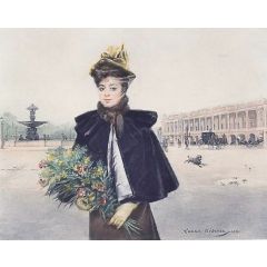 April Morning, Place de la Concorde Painting Reproduction