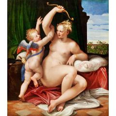 Venus Disarming Cupid Painting Reproduction