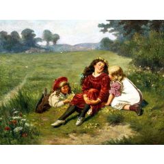 Buttercups and Daisies Painting Reproduction