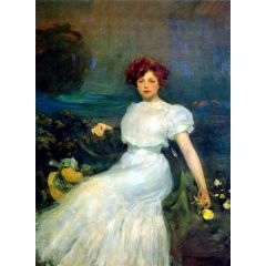 Mujer sentada Painting Reproduction