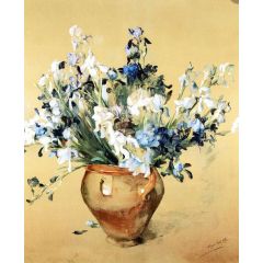 Blue Iris Painting Reproduction