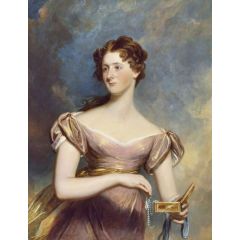 Portrait of Miss Moffat Painting Reproduction