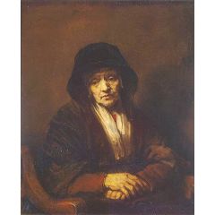 Portrait of an Old Woman Painting Reproduction