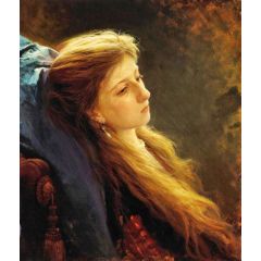 Portrait of a Girl Painting Reproduction