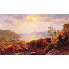 On the Hudson near West Point Painting Reproduction