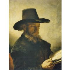 Portrait of a Man Reading Painting Reproduction