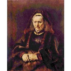 Portrait of an Elderly Woman Painting Reproduction