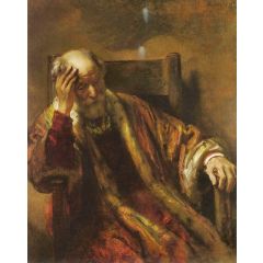 An Old Man in an Armchair (follower) Painting Reproduction