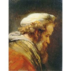 Study of an Old Man Painting Reproduction