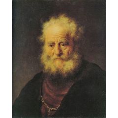 Bust of an Old Man Painting Reproduction