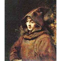 Portrait of Titus in Monk Costume Painting Reproduction