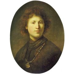 Portrait of a Young Man Painting Reproduction