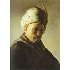 Old Man with Turban Painting Reproduction