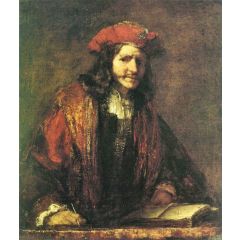 An Evangelist Writing Painting Reproduction