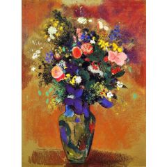 Large Bouquet of Wild Flowers Painting Reproduction