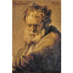 Bust of an Old Man Painting Reproduction