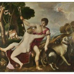 Venus and Adonis Painting Reproduction