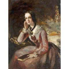 Charlotte Hope Scott, Granddaughter of Sir Walter Scott Painting Reproduction