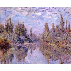 Le Seine à Vethéuil Painting Reproduction