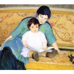 Mother and Baby Elizabeth Painting Reproduction