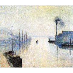 Ile Lacruix, Rouen: Effect of Fog Painting Reproduction