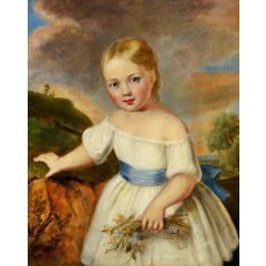 Queen Victoria as a Child Painting Reproduction