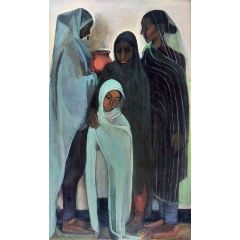 Hill Women Painting Reproduction