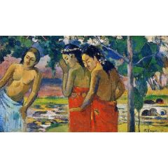 Three Tahitian Women Painting Reproduction