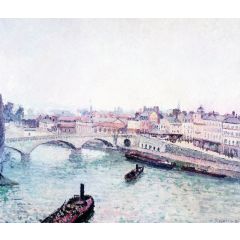 Suburb and Quai St. Sever in Rouen Painting Reproduction