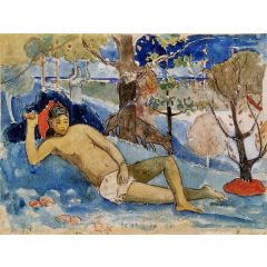 Te Arii Vahine, also known as The Queen of Beauty Painting Reproduction